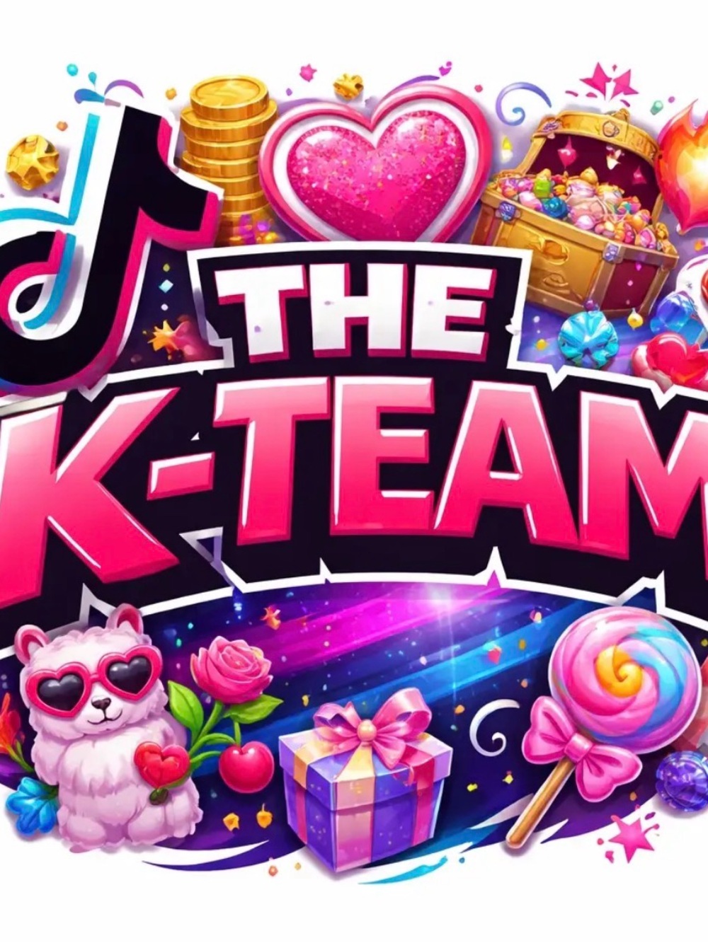 The K-Team Pink Graphic Logo Art Print